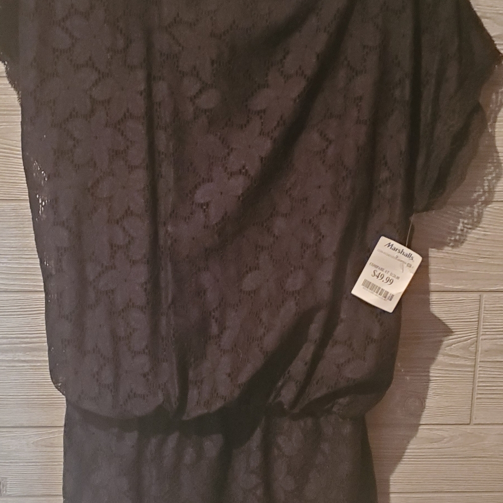 Black lace dress